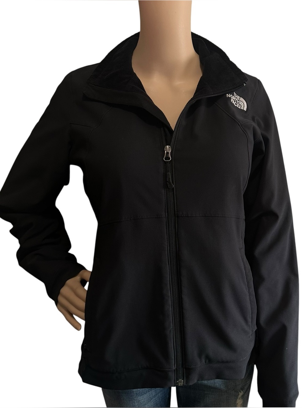 Women’s The North Face Apex Bionic Jacket Sz M Black